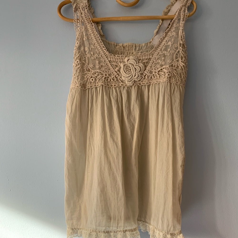 Lacy boho summer top